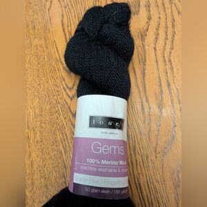 Merino Wool Yarn By Louet Black Super Fine 50 G Skien New!